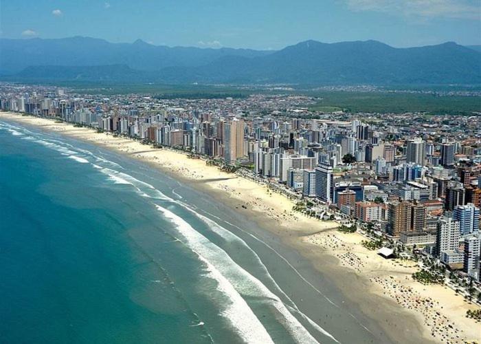Apartamento Apto Com Churrasqueira Praia Grande  Exterior foto